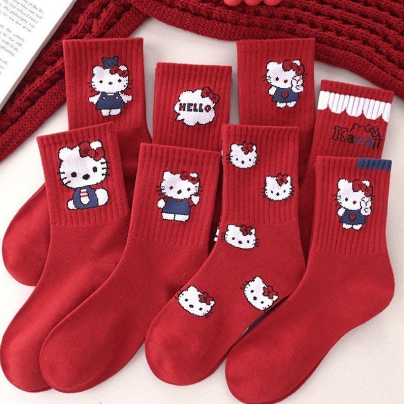 Winter Clothing Wholesale - Sanrio Hello Kitty Cartoon Anime Red