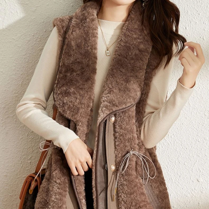 Winter Clothing On Sale Women'S - Lightweight Padded Women's Lamb Plush Vests