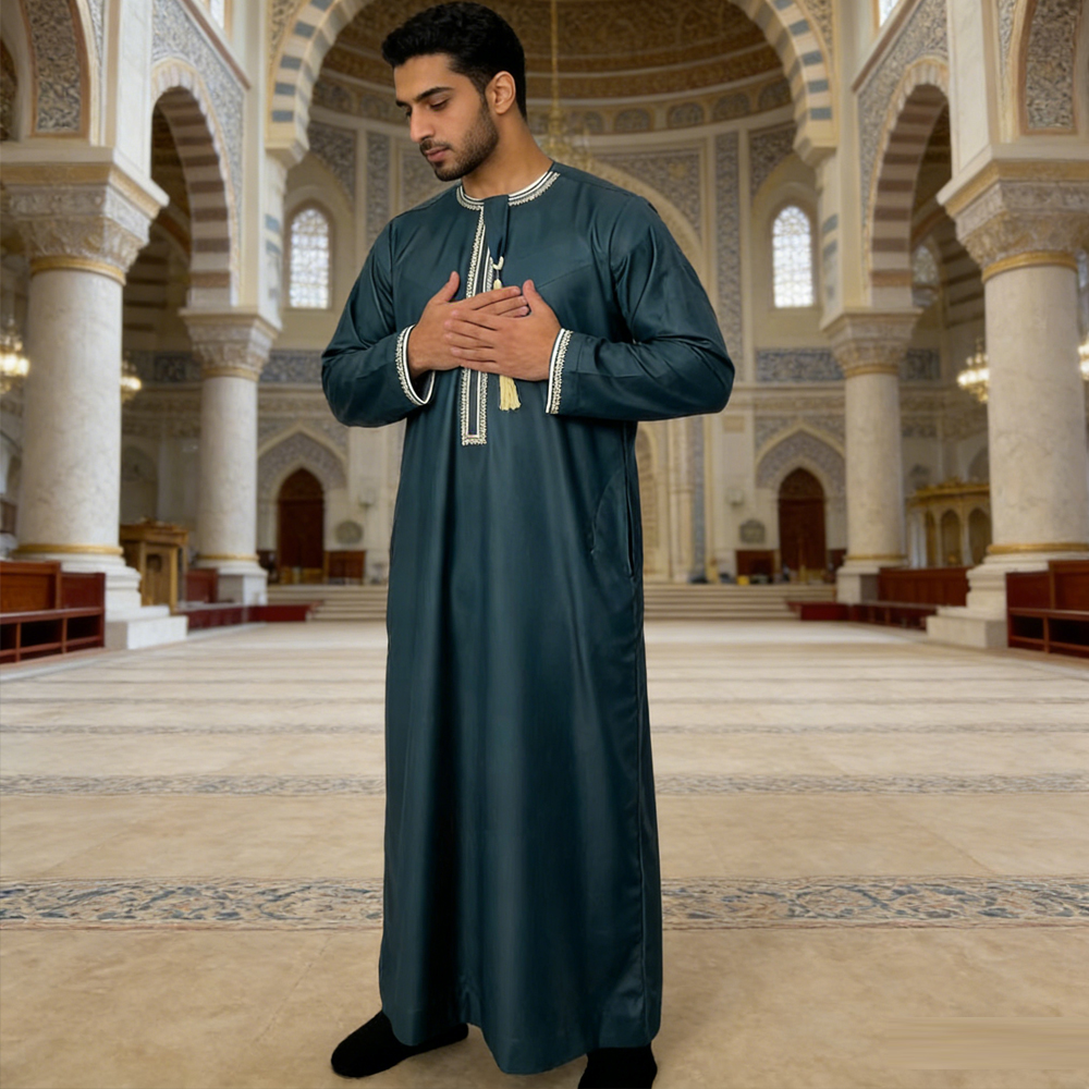Winter Clothing Pakistan - New Muslim Men Dress Abaya Daffah