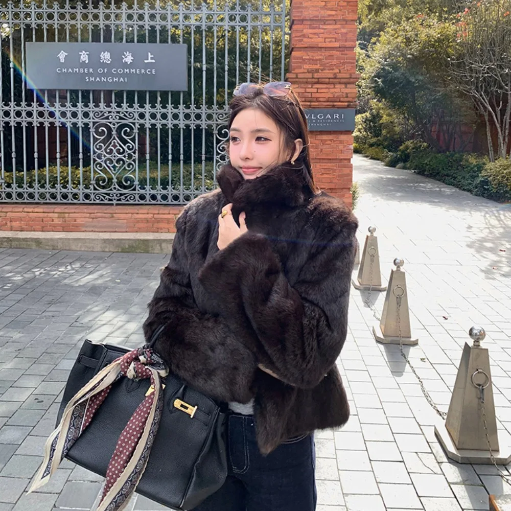 Natural Rabbit Fur Coat Women  - Winter Clothing Wholesale recensione e prezzo