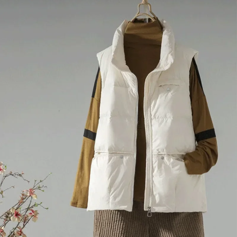Loose Padded Cotton Waistcoat  - Winter Clothing On Sale Women'S recensione e prezzo