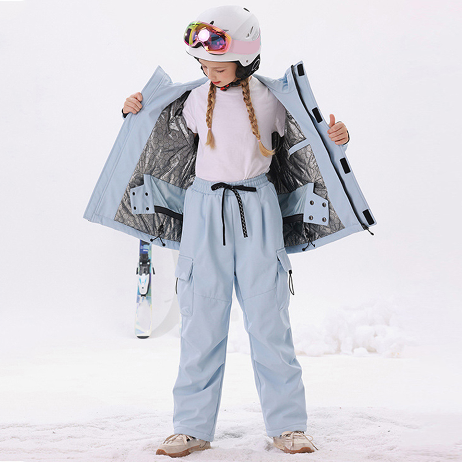 Kids Ski Jacket Snow Pants,Win - Ski Pants Waterproof recensione e prezzo