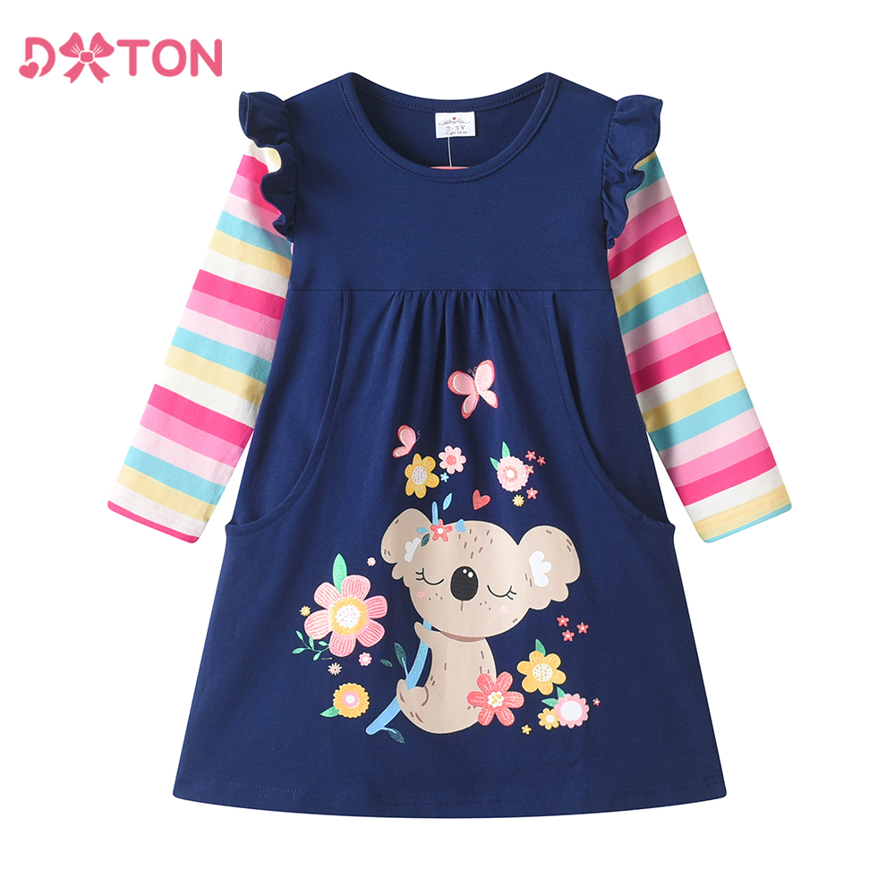 DXTON Long Sleeve Girls Dresse - Winter Clothing Toddler recensione e prezzo