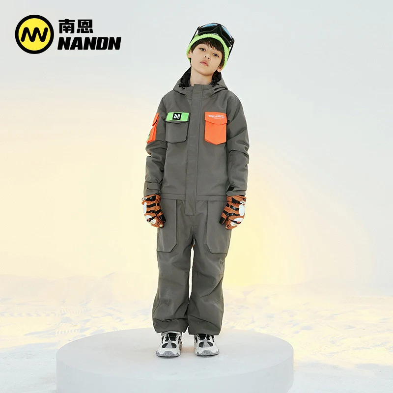 NANDN Kids Ski Clothing One Pi - Ski Pants Waterproof recensione e prezzo