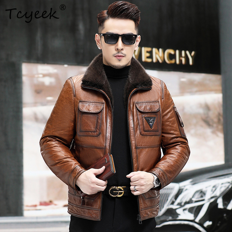Tcyeek Top Layer Sheepskin Rea - Winter Clothing Layers recensione e prezzo