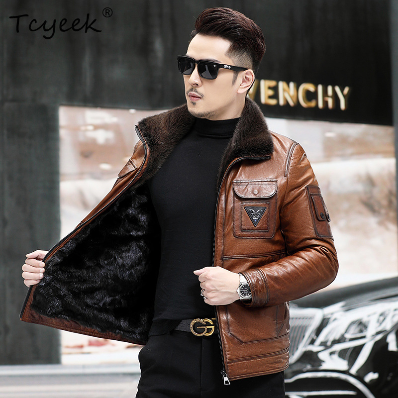 Tcyeek Top Layer Sheepskin Rea - Winter Clothing Layers recensione e prezzo