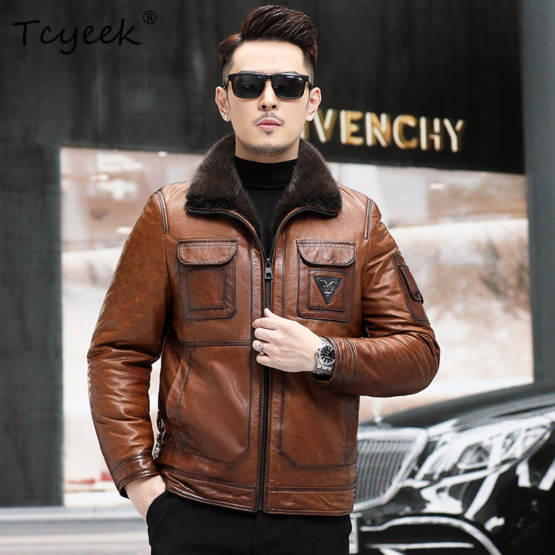 Tcyeek Top Layer Sheepskin Rea - Winter Clothing Layers recensione e prezzo