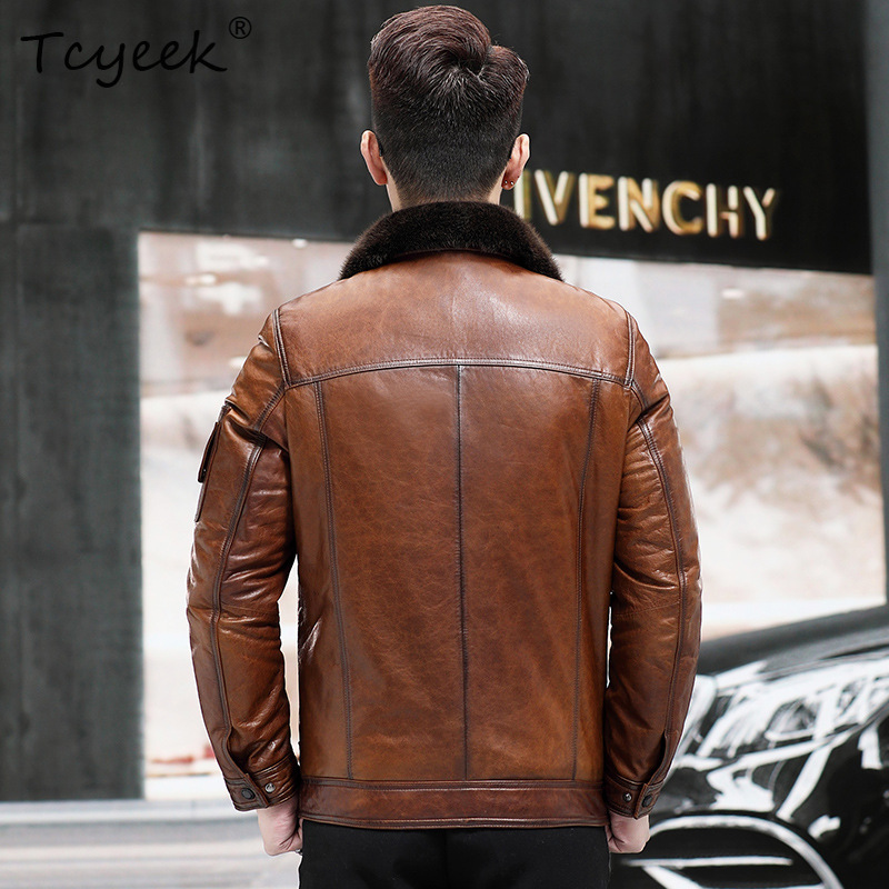 Tcyeek Top Layer Sheepskin Rea - Winter Clothing Layers recensione e prezzo