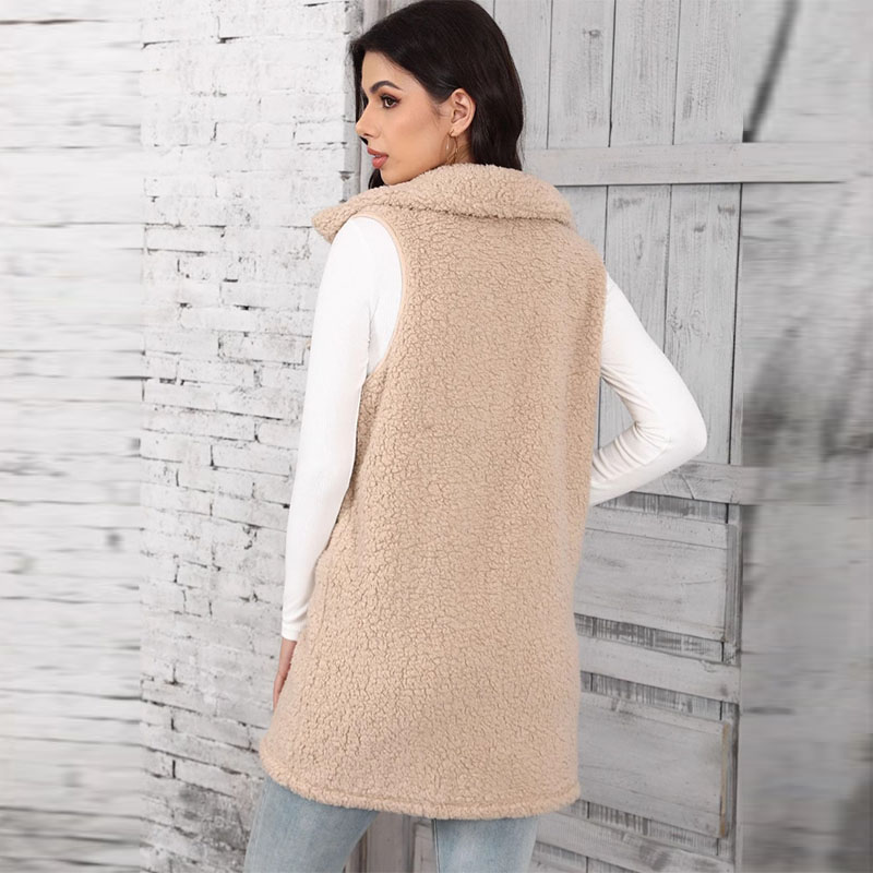 Women's Lamb Plush Vests Splic - Winter Clothing On Sale Women'S recensione e prezzo