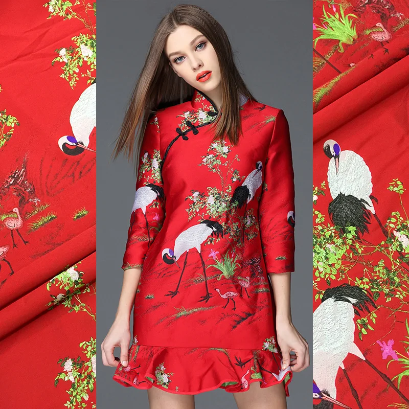 Brocade Jacquard Fabric Autumn - Winter Clothing Wholesale recensione e prezzo