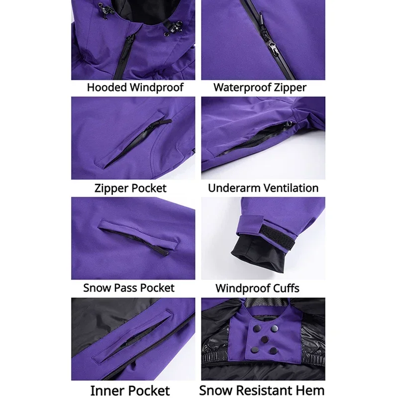 Men's Winter Outdoor Ski Wear  - Ski Pants Waterproof recensione e prezzo