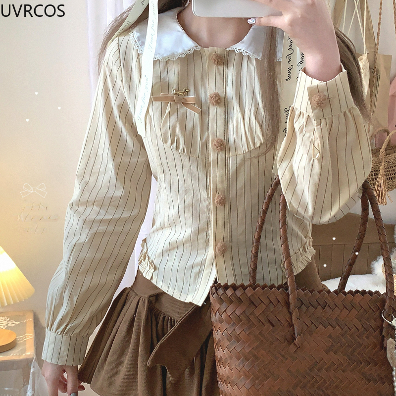 Japanese Style Kawaii Striped  - Winter Clothing Korean recensione e prezzo