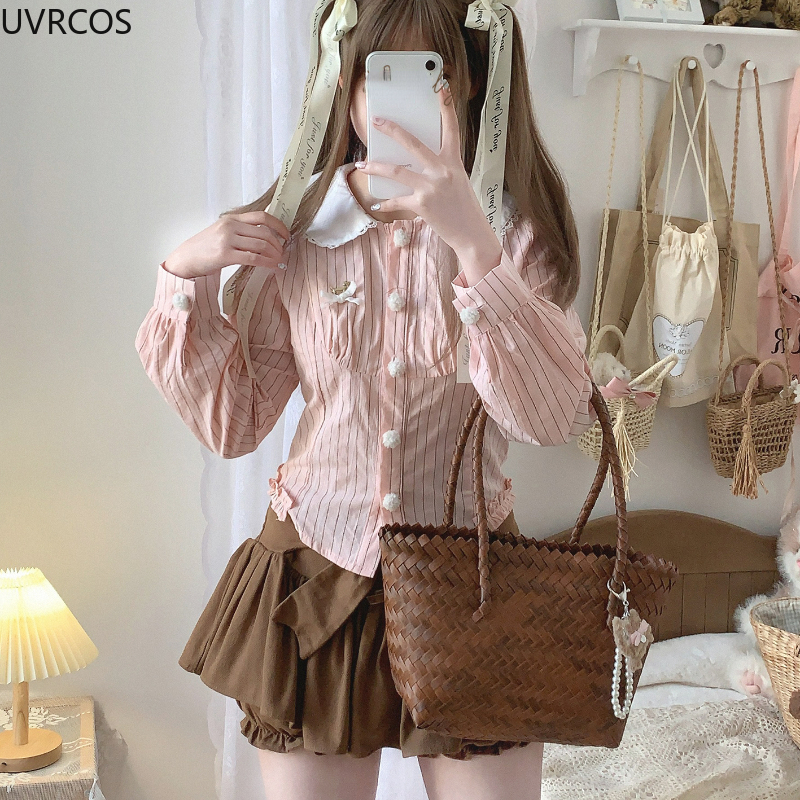 Japanese Style Kawaii Striped  - Winter Clothing Korean recensione e prezzo