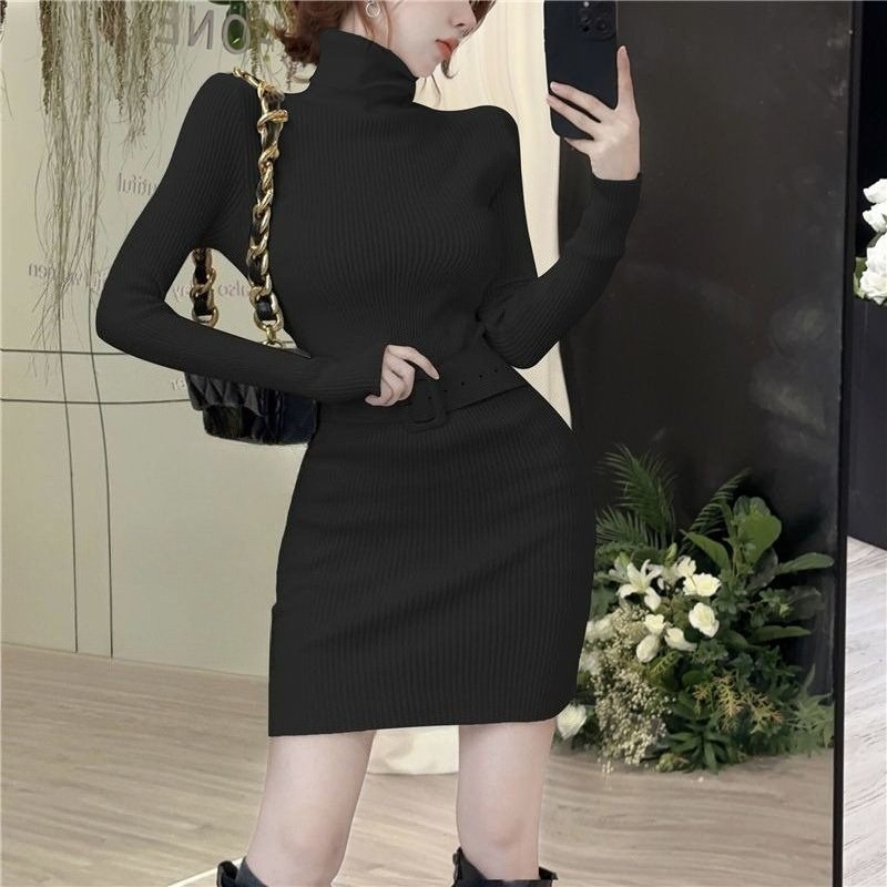 Bodycon Turtleneck Short Skinn - Winter Clothing On Sale Women'S recensione e prezzo