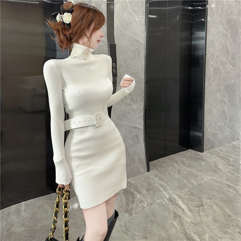 Bodycon Turtleneck Short Skinn - Winter Clothing On Sale Women'S recensione e prezzo