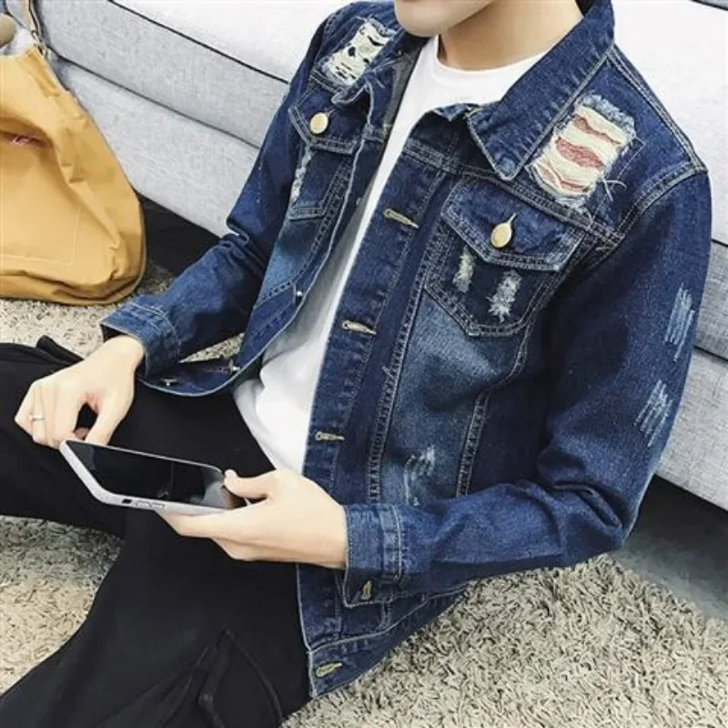 Button Casual Slim Men's Denim - Winter Clothing Korean recensione e prezzo