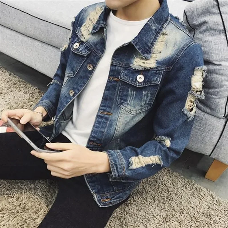 Button Casual Slim Men's Denim - Winter Clothing Korean recensione e prezzo