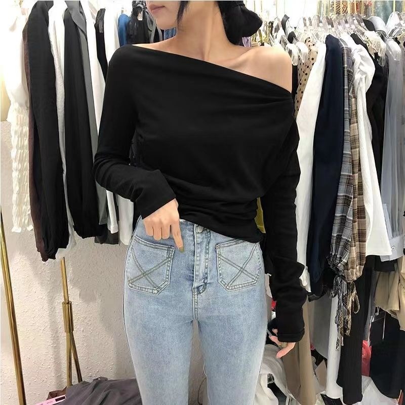 Slim Plain 2025 Off Shoulder C - Winter Clothing On Sale Women'S recensione e prezzo