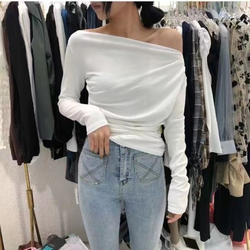 Slim Plain 2025 Off Shoulder C - Winter Clothing On Sale Women'S recensione e prezzo