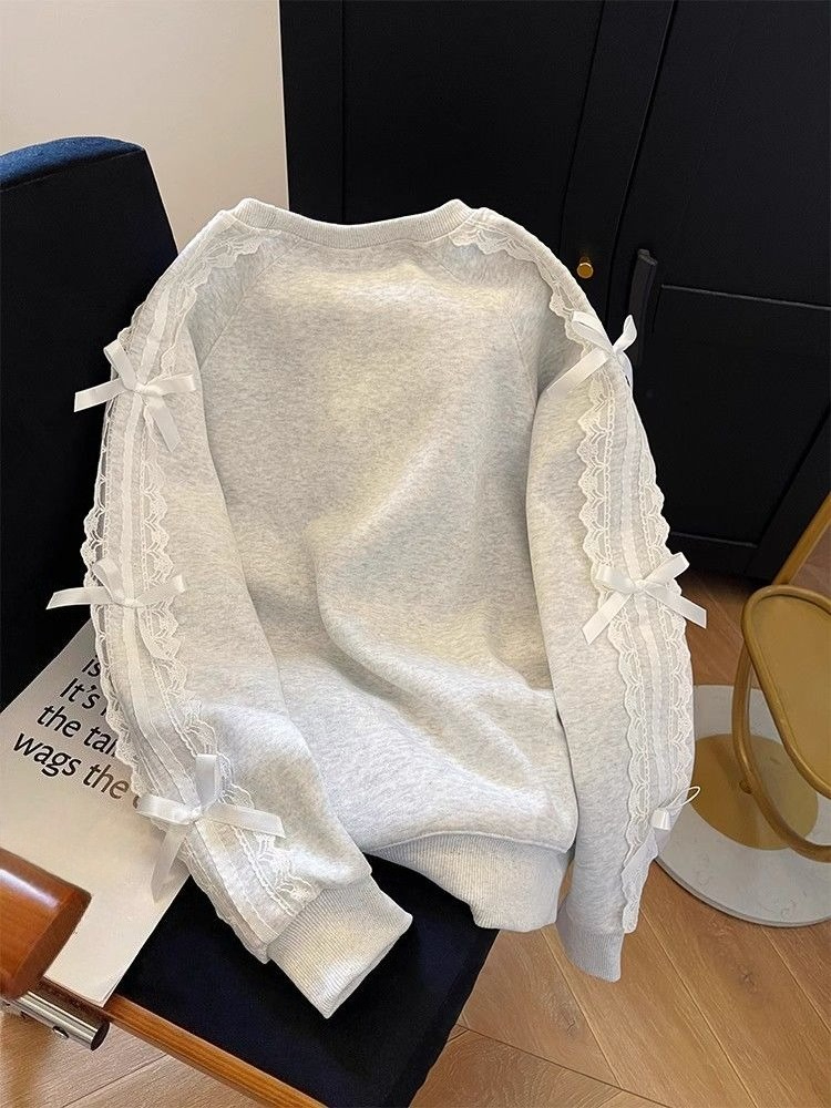Round Neck Pearl Women's Sweat - Winter Clothing Essential recensione e prezzo