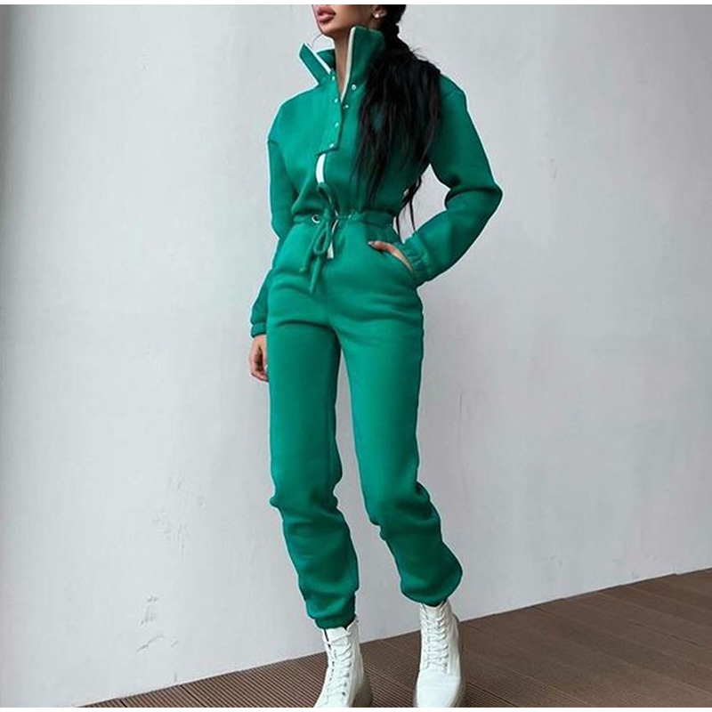Casual Stand Collar Jumpsuits  - Winter Clothing Sale recensione e prezzo