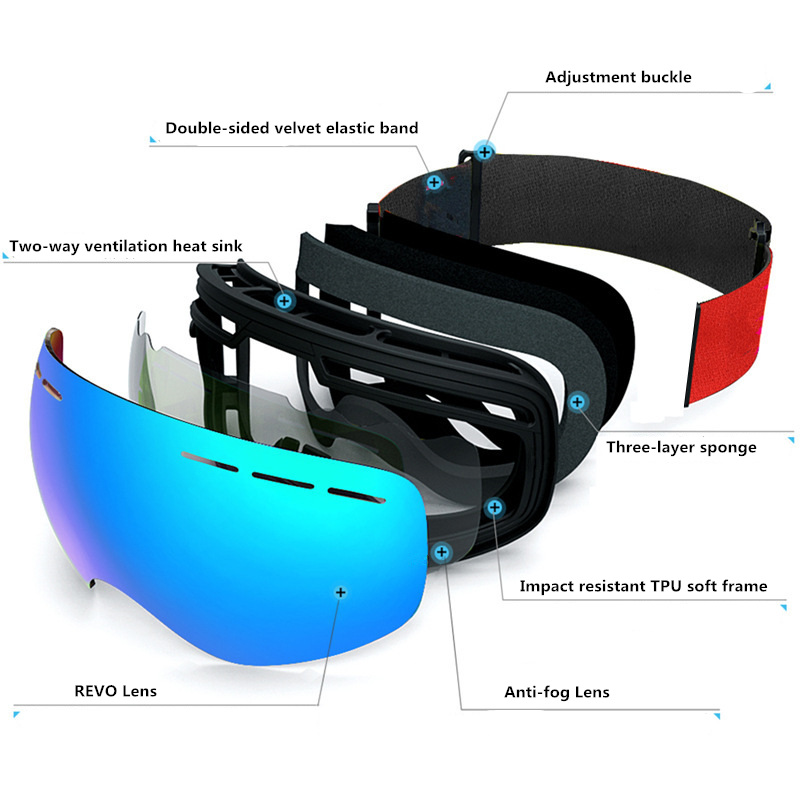 New Ski Goggles Men Women Doub - Winter Clothing Layers recensione e prezzo