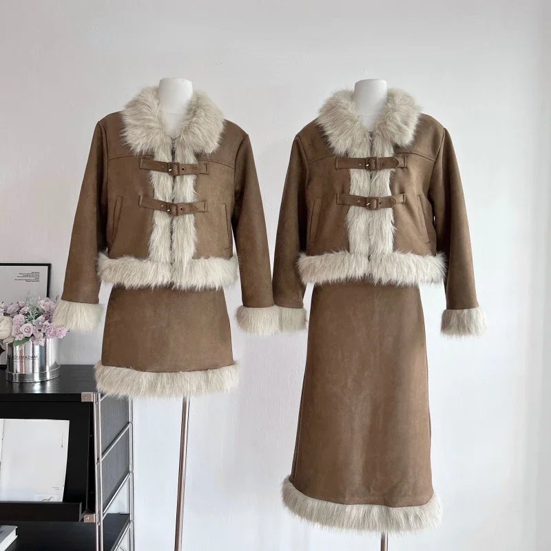 Autumn Retro Faux Fur 2 Piece  - Winter Clothing Kit recensione e prezzo